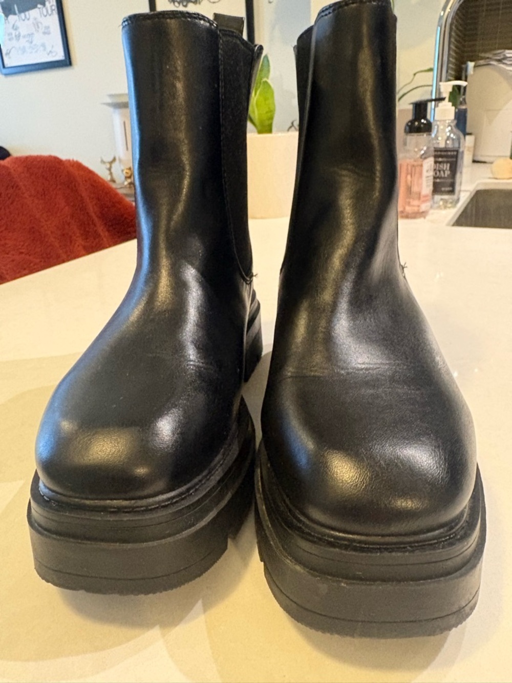 Call It Spring Black Platform Thinsulate boots